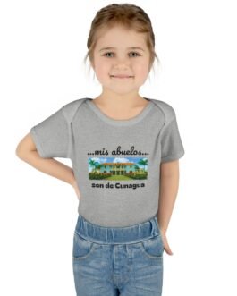 my grandparents are from cunagua baby bodysuit | cuban heritage infant onesie | nostalgic family roots outfit