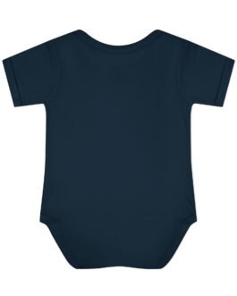 cunagua infant bodysuit | minimal baby one piece with branded script logo | soft airlume cotton jersey