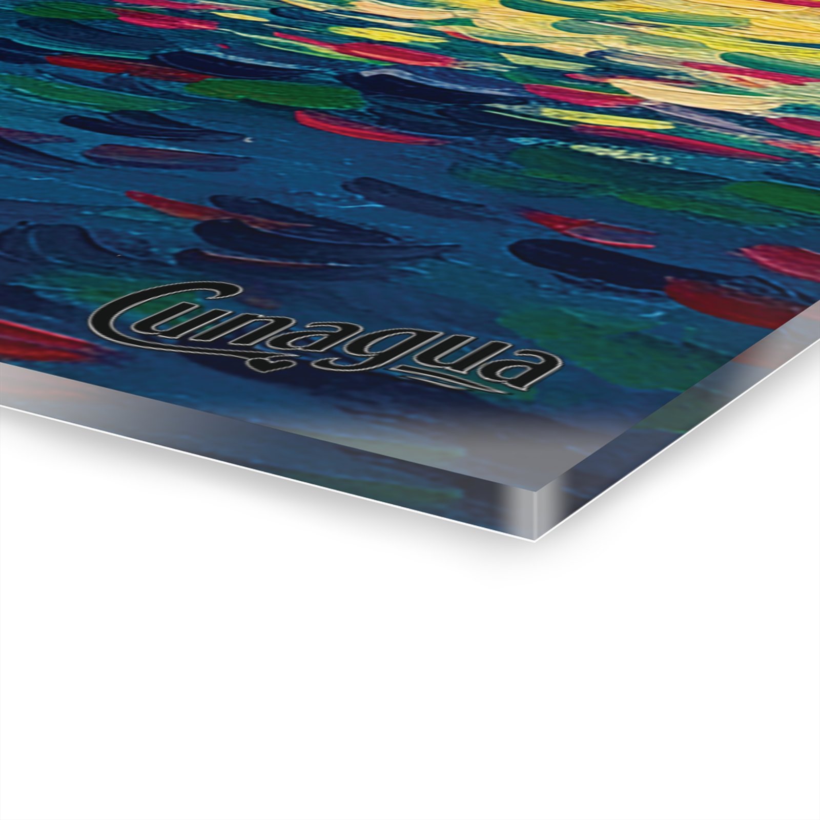 arte acrílico atardecer en cunagua