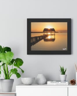 Póster Atardecer en el Muelle de Cunagua