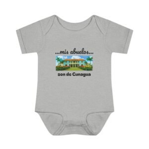 my grandparents are from cunagua baby bodysuit | cuban heritage infant onesie | nostalgic family roots outfit