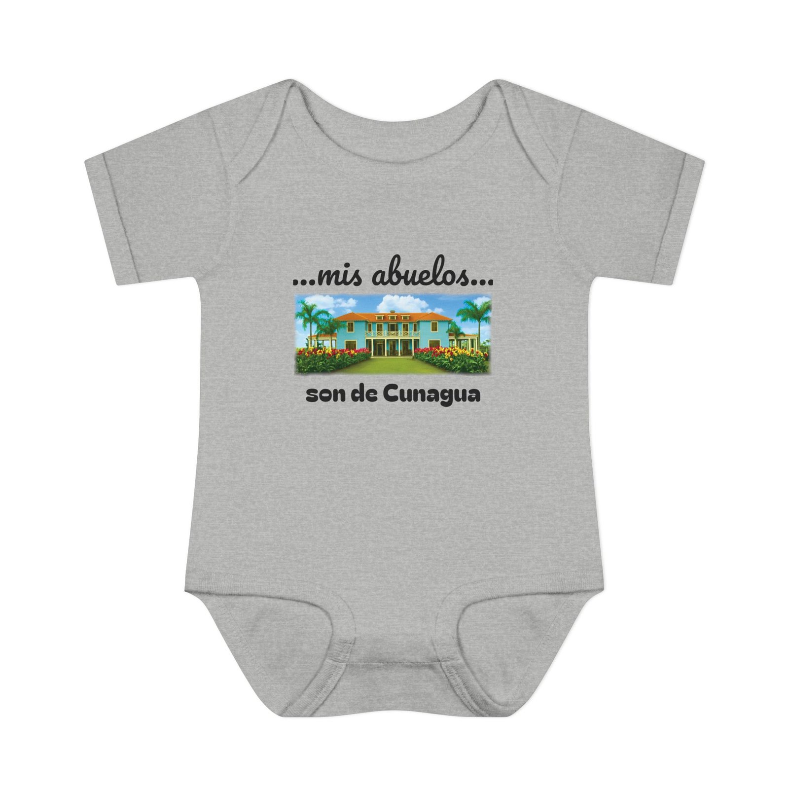 my grandparents are from cunagua baby bodysuit | cuban heritage infant onesie | nostalgic family roots outfit