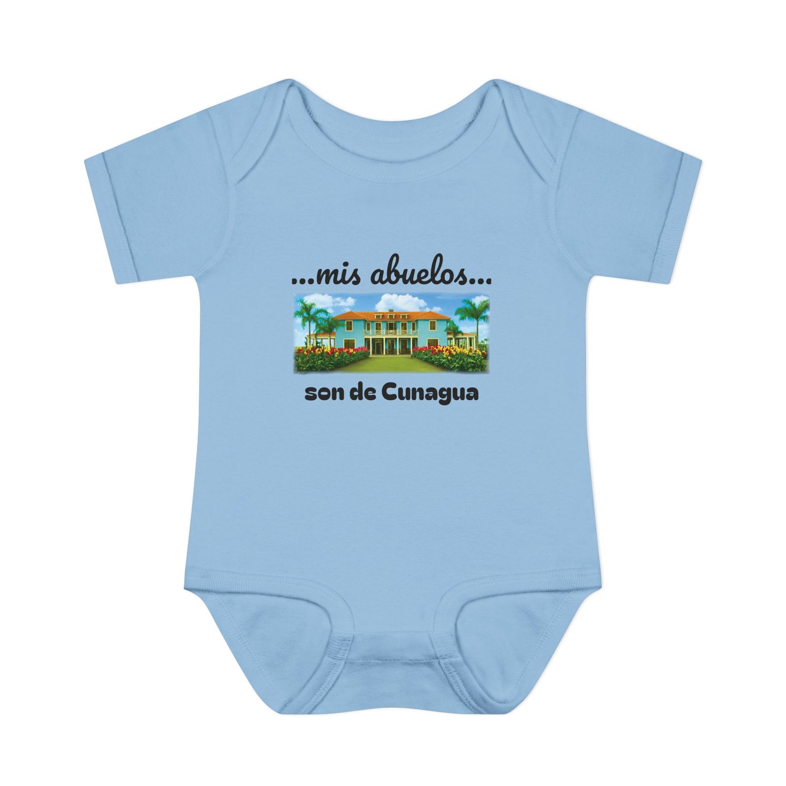 my grandparents are from cunagua baby bodysuit | cuban heritage infant onesie | nostalgic family roots outfit