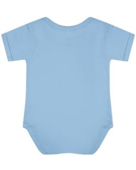 cunagua infant bodysuit | minimal baby one piece with branded script logo | soft airlume cotton jersey