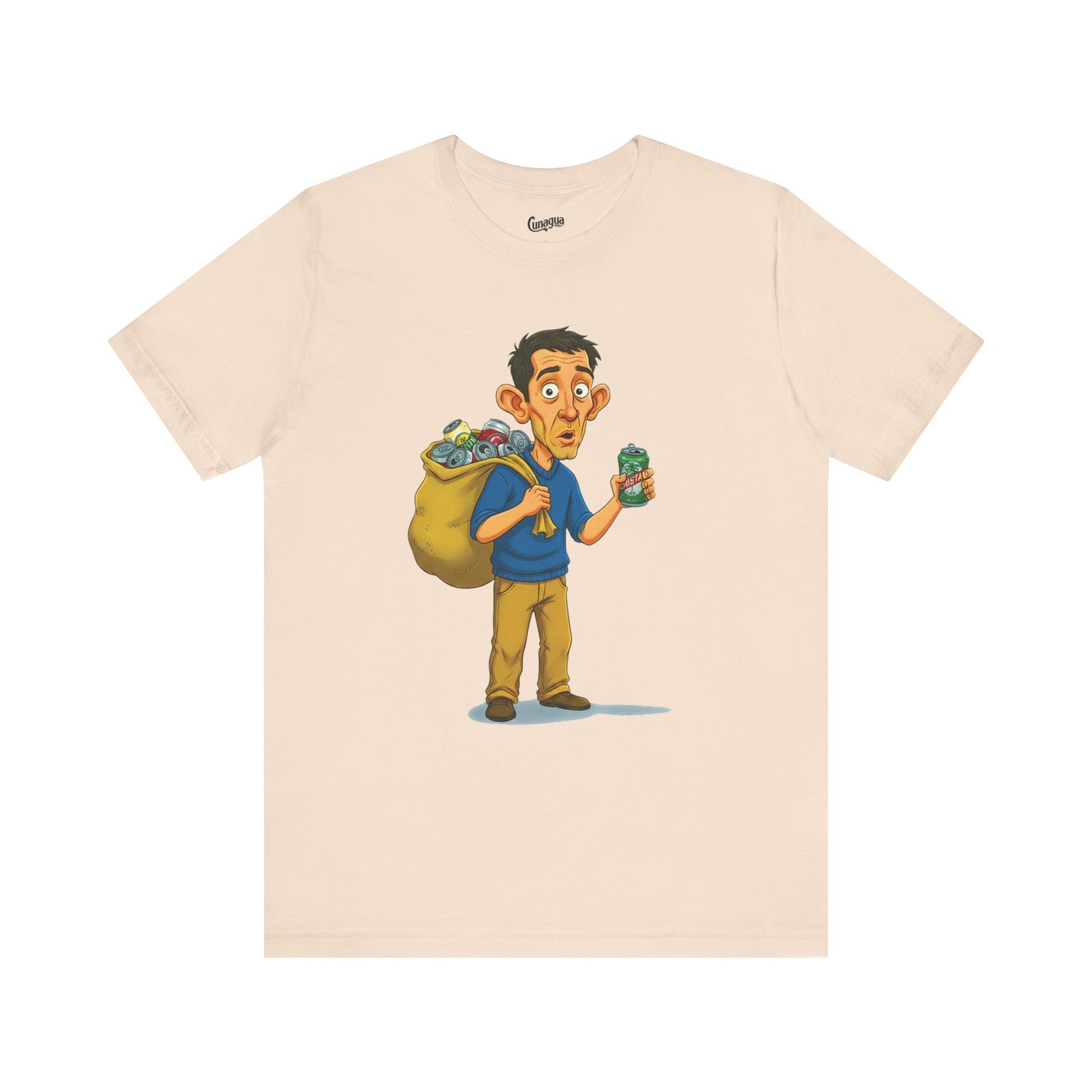 playful village character t shirt | humorous cartoon tee with mischievous charm | quirky illustrated pullover