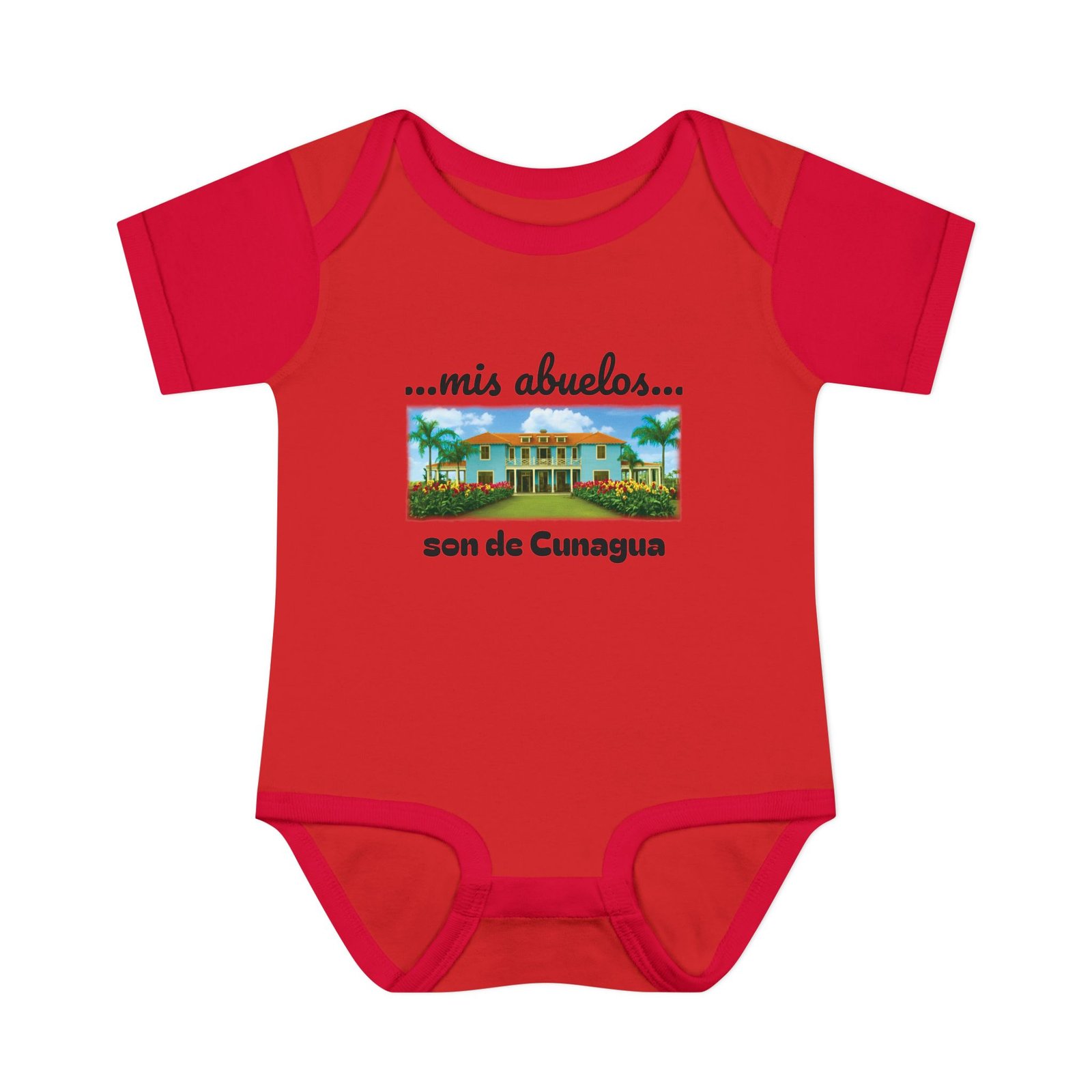 my grandparents are from cunagua baby bodysuit | cuban heritage infant onesie | nostalgic family roots outfit