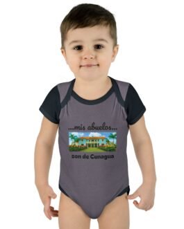 my grandparents are from cunagua baby bodysuit | cuban heritage infant onesie | nostalgic family roots outfit