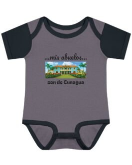 my grandparents are from cunagua baby bodysuit | cuban heritage infant onesie | nostalgic family roots outfit