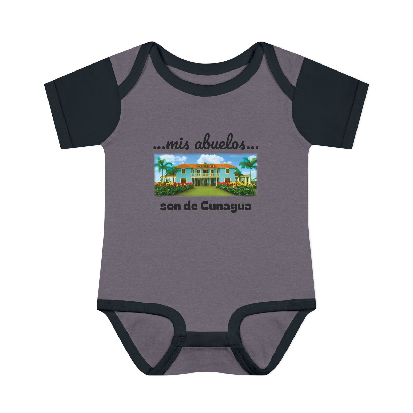 my grandparents are from cunagua baby bodysuit | cuban heritage infant onesie | nostalgic family roots outfit