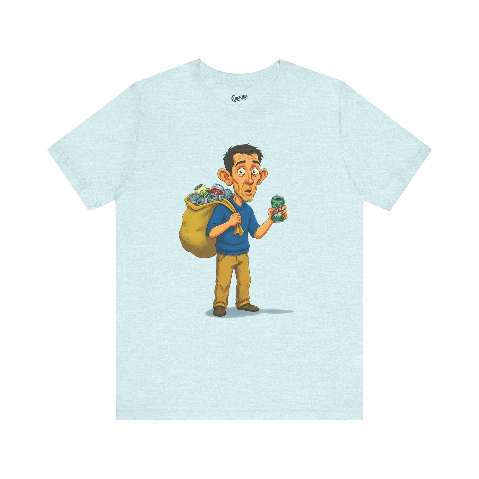 playful village character t shirt | humorous cartoon tee with mischievous charm | quirky illustrated pullover