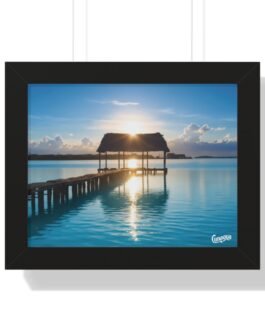 Póster Muelle de Cunagua | Atardecer Nostálgico