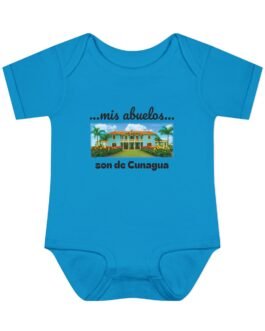 my grandparents are from cunagua baby bodysuit | cuban heritage infant onesie | nostalgic family roots outfit