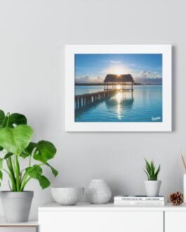 póster muelle de cunagua | atardecer nostálgico