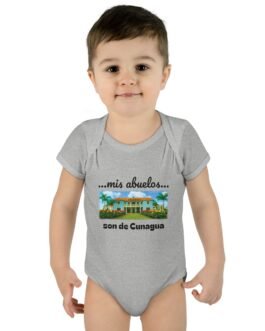 my grandparents are from cunagua baby bodysuit | cuban heritage infant onesie | nostalgic family roots outfit