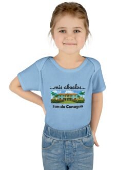 my grandparents are from cunagua baby bodysuit | cuban heritage infant onesie | nostalgic family roots outfit