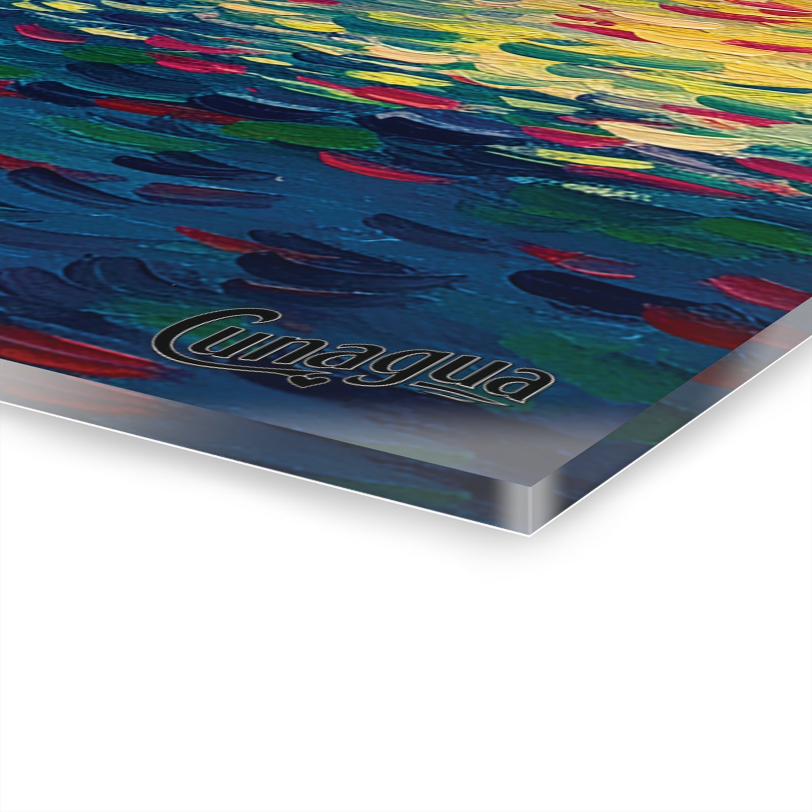 arte acrílico atardecer en cunagua