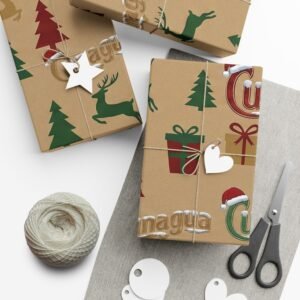 papel de regalo kraft edición cunagua navidad