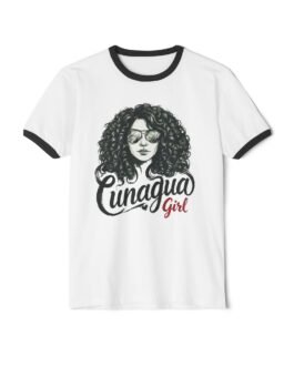 camiseta ringer «cunagua girl» — edición rizos cute