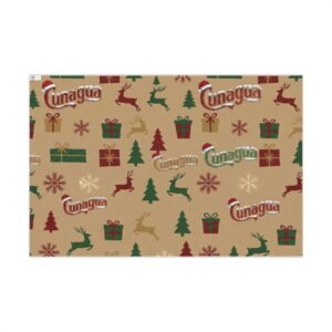 papel de regalo kraft edición cunagua navidad
