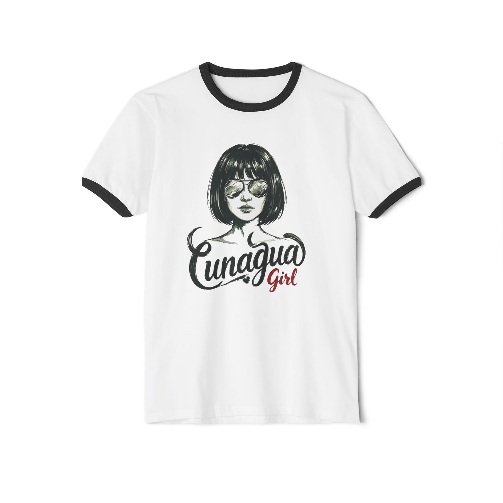 camiseta ringer «cunagua girl» — la chic (estilo urbano)