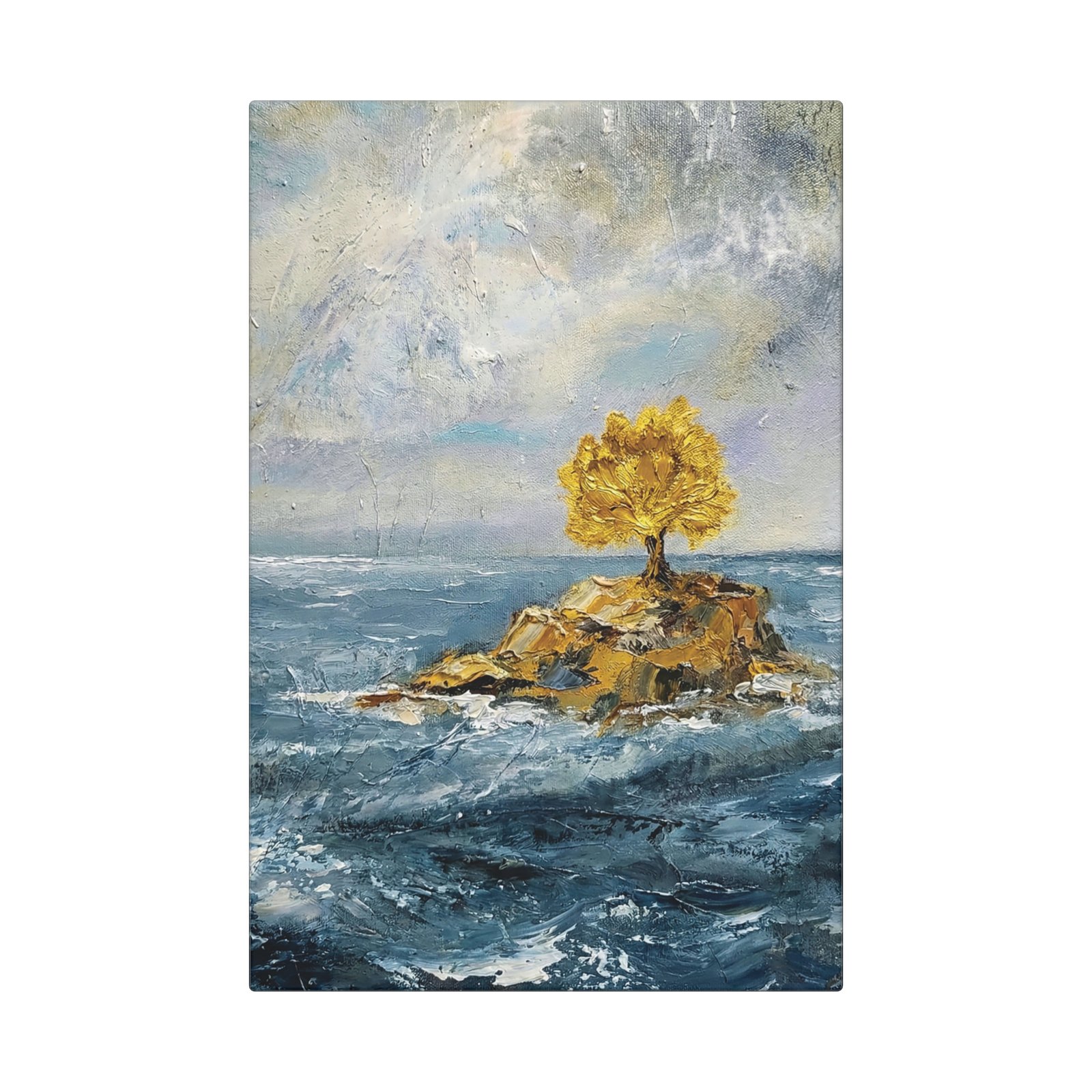 lienzo decorativo «el Último cayito» — nostalgia de la playa de cunagua