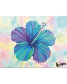 Lienzo Decorativo Hibisco Azul Sereno