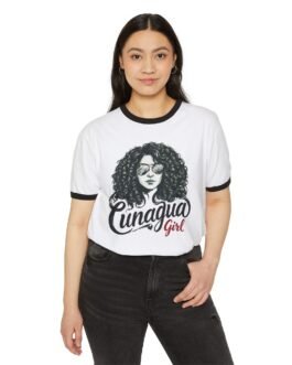 camiseta ringer «cunagua girl» — edición rizos cute